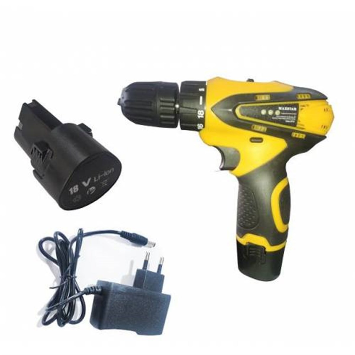 Maxstar 18 V 1.3 AhLİ-ON X2Çift Akülü Şarjlı Vidalama