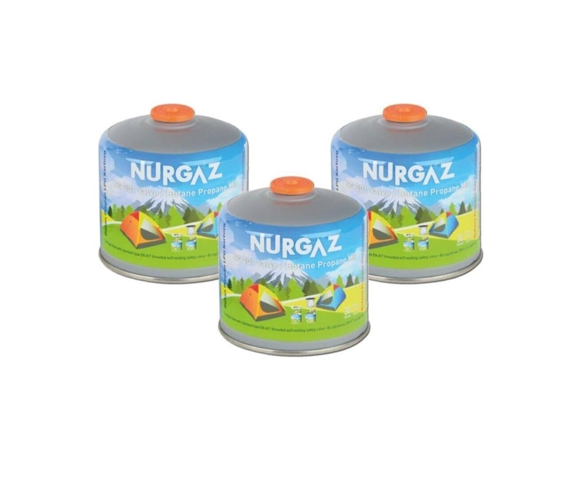 Nurgaz 450 gr Vidalı Kartuş 3' Lü Set