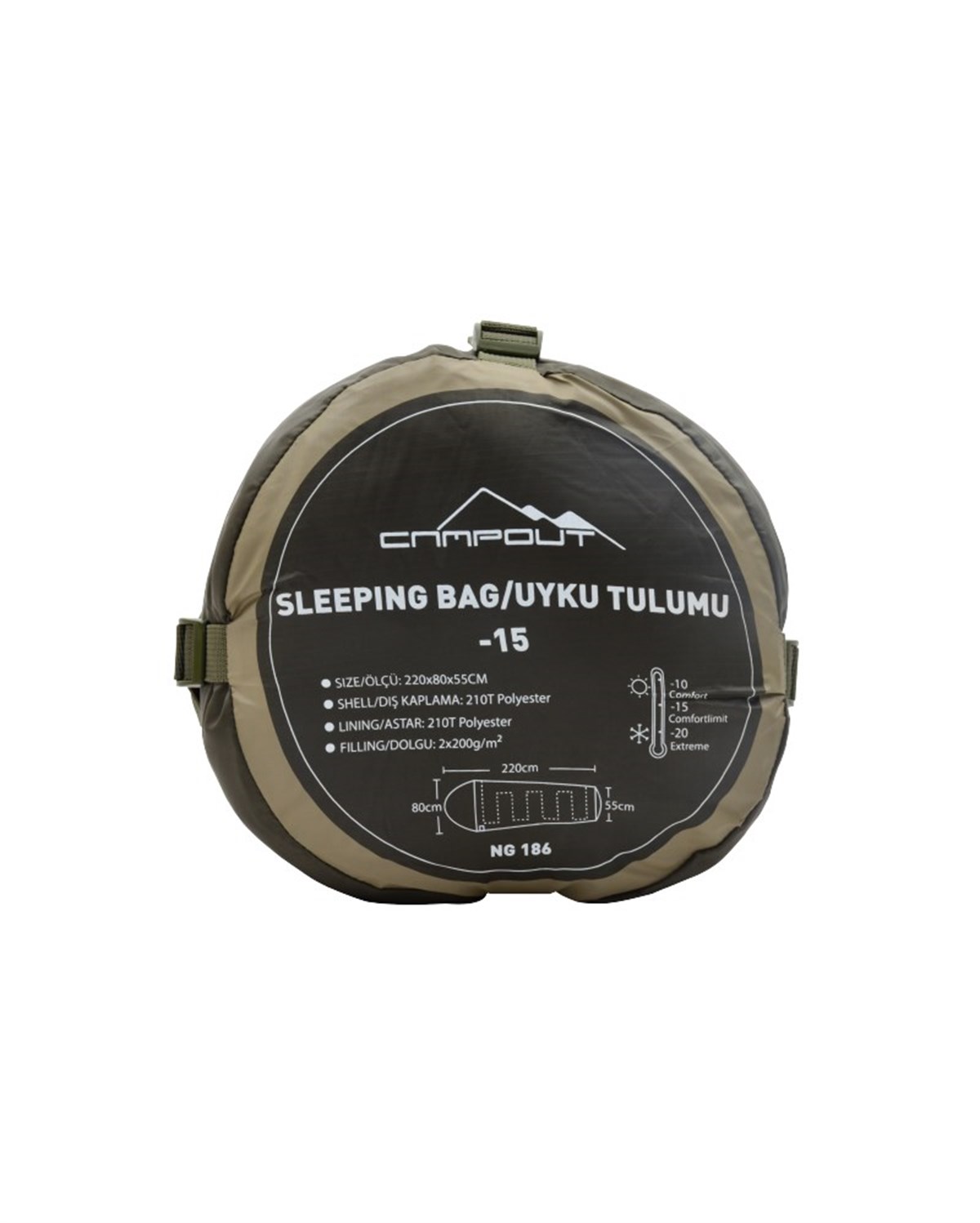 Nurgaz Campout Extreme Uyku Tulumu Kışlık