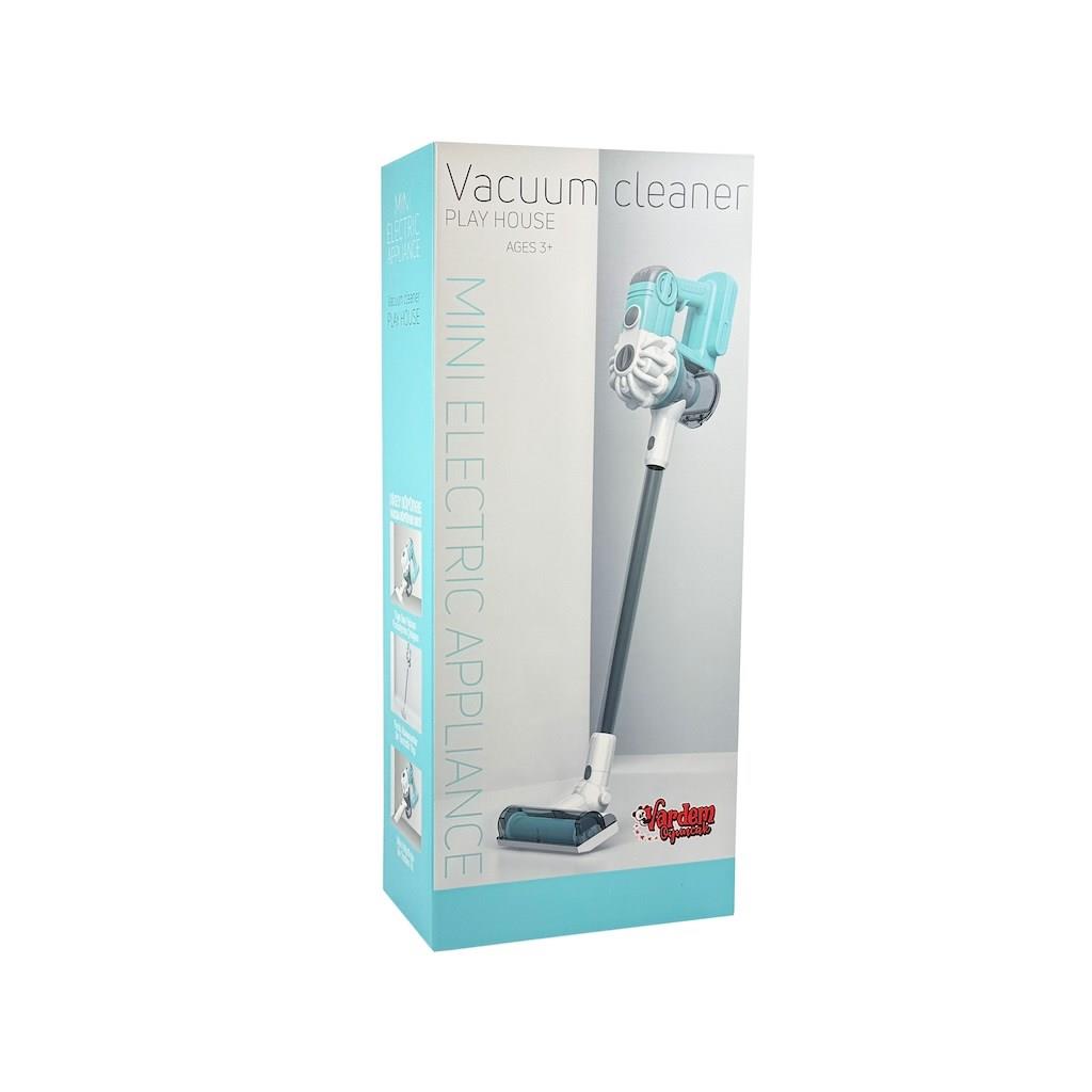 Oyuncak Elektrik Süpürgesi Dikey Yeşil-Gri (3 in1 )