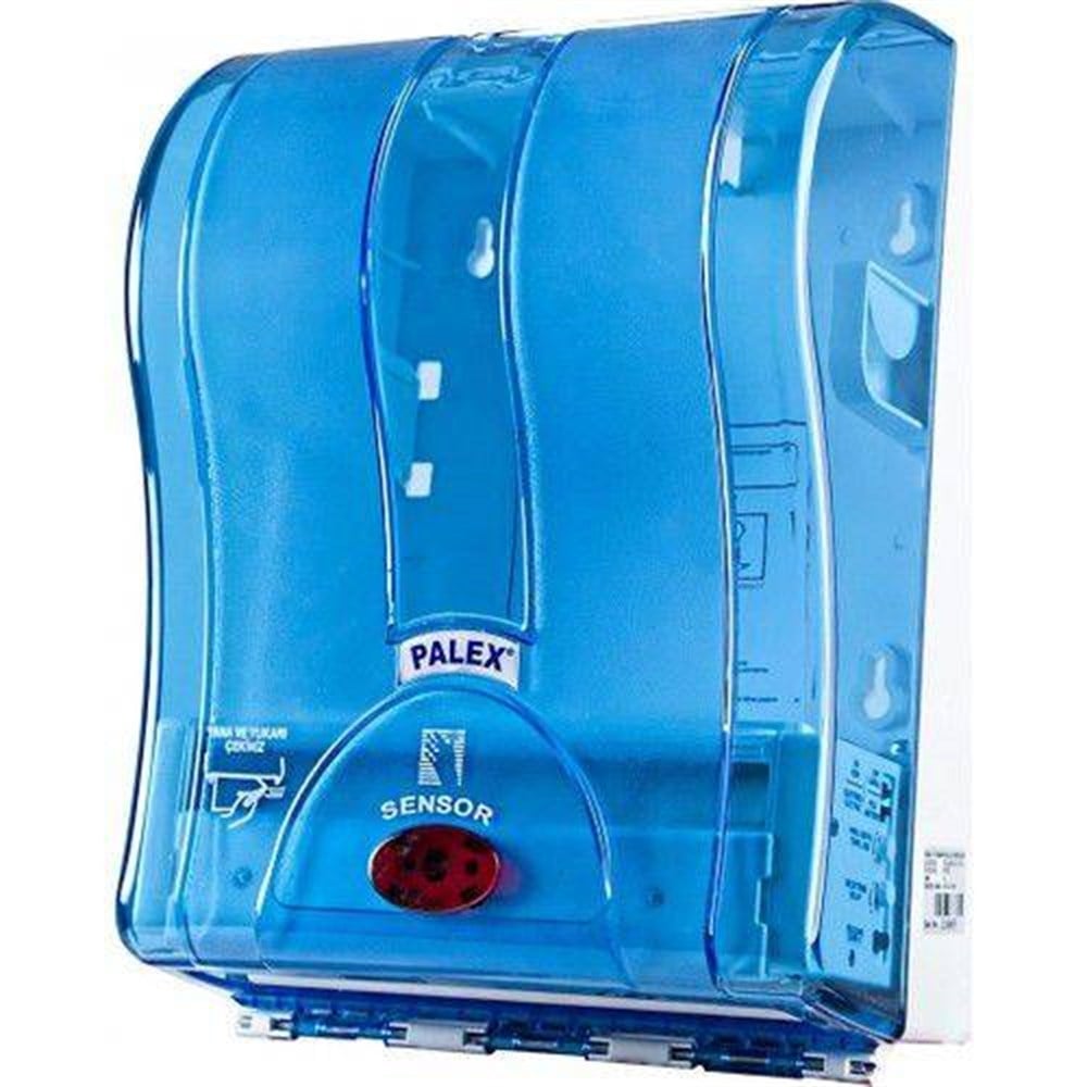 Palex Prestij Otomatik Havlu Dispenseri 21 Cm Şeffaf Mavi