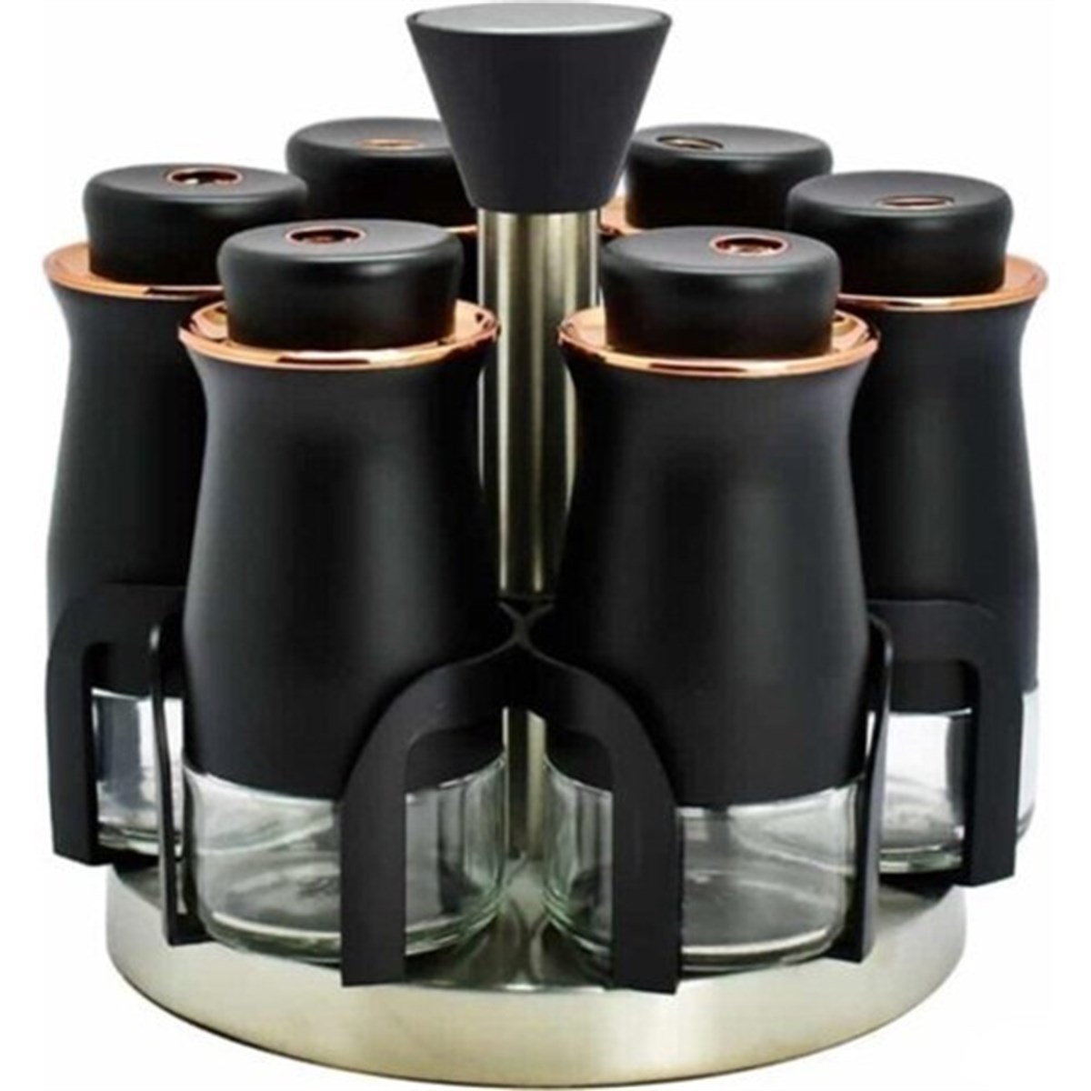 Perotti 11595 Caprice 6lı Döner Baharatlık Siyah