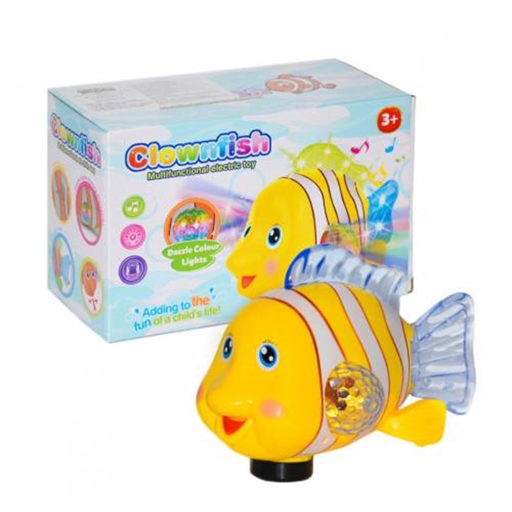 Pilli Işıklı 21 Cm Balık