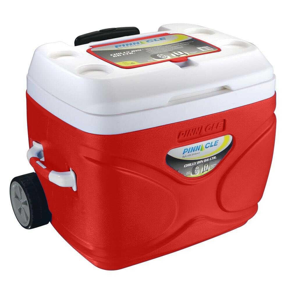 Pinnacle Prudence Tekerlekli Buzluk 66 Litre-kırmızı
