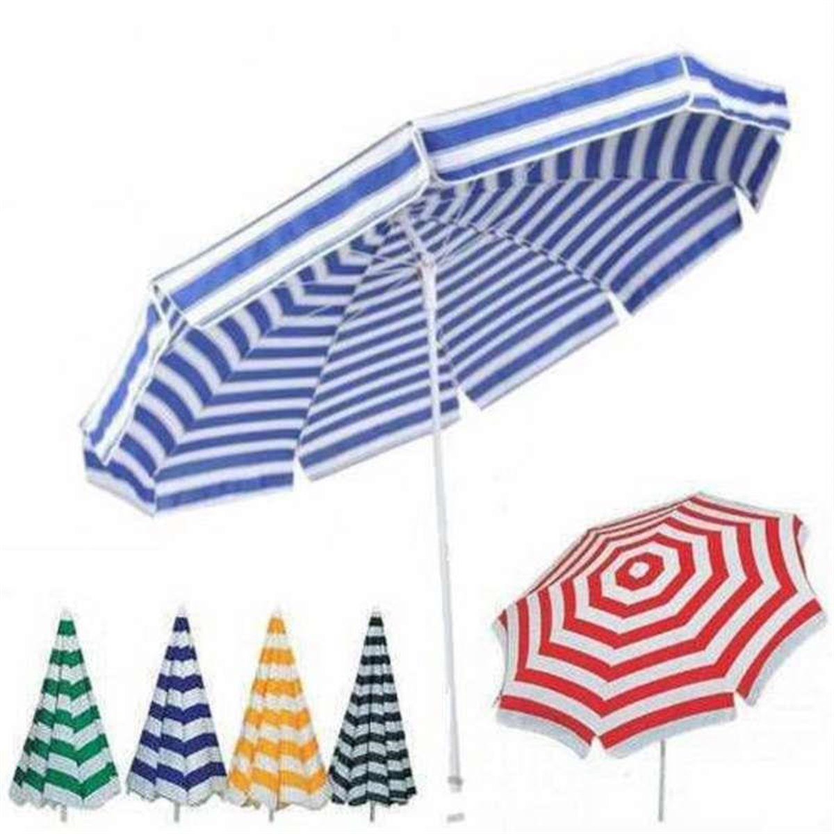 Plaj Şemsiyesi 2 Metre Gölgelik Şemsiye Plaj Balkon Bahçe Teras Şemsiyesi Katlanır Gölgelik