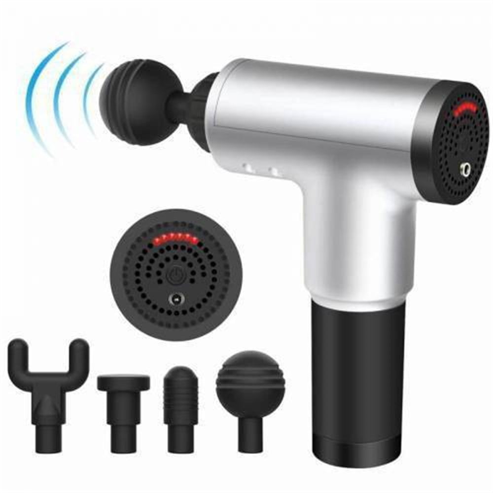 Relax Masaj Tabancası 4 başlıklı Titreşimli Yoğurmalı 6 fonksiyonlu