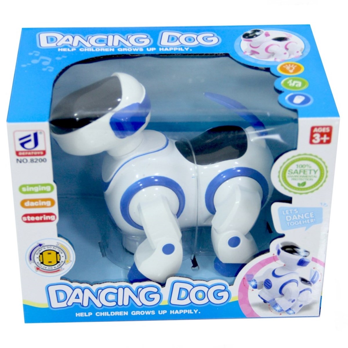 Sesli Işıklı Danseden Pilli Robot Köpek