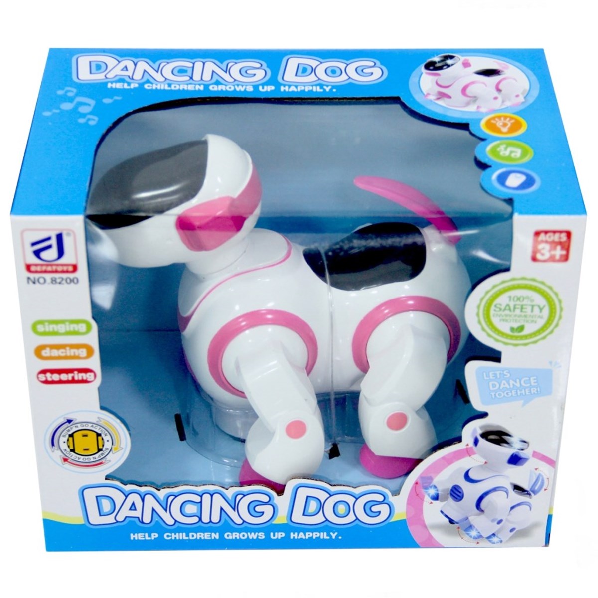 Sesli Işıklı Danseden Pilli Robot Köpek