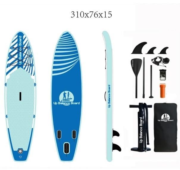 Stand Up Paddle Board Şişme SUP Sörf Tahtası Board 310x76x15 cm Mavi