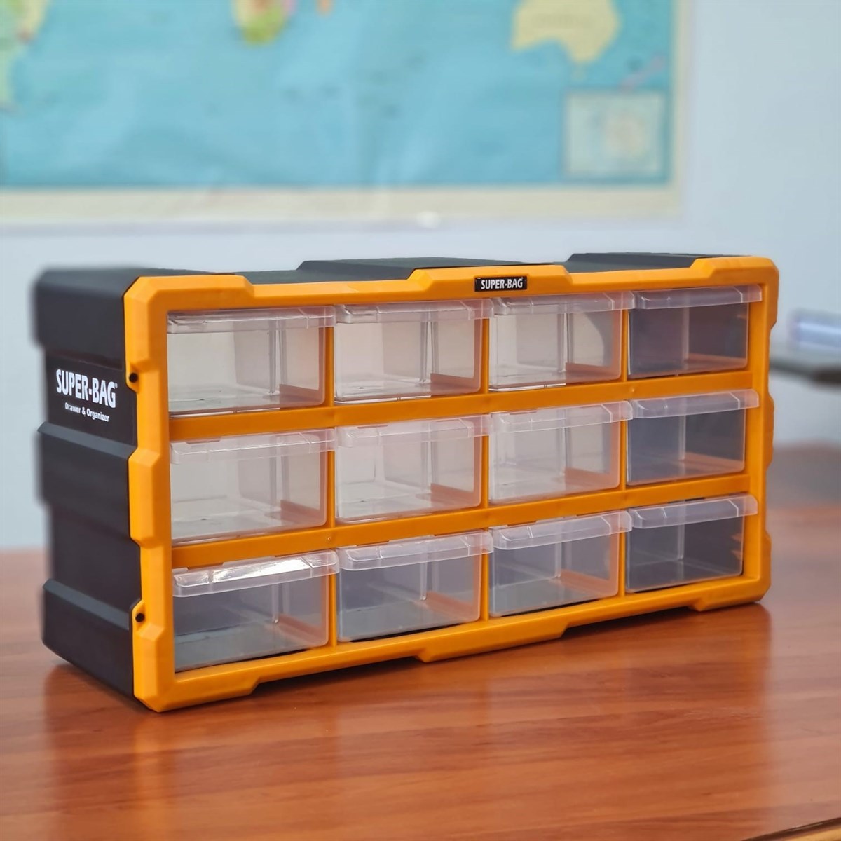 Super Bag ASR-6005 Yatay Mono Blok Çekmeceli Organizer 12li