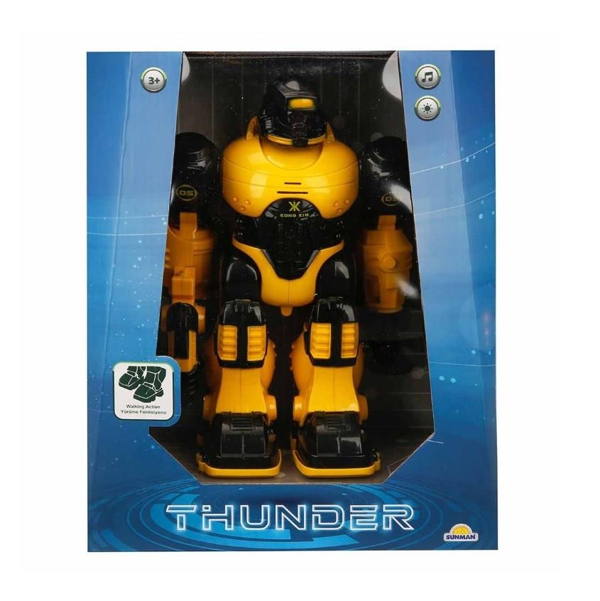 Thunderbolt Sesli ve Işıklı Robot 25 cm