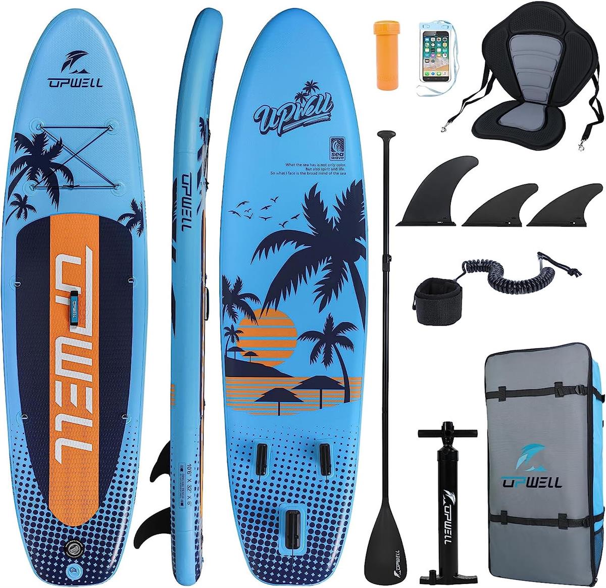Upwell Sup-3 Şişme Sörf Tahtası Paddle Board 320 cm x 79 cm x 15 cm