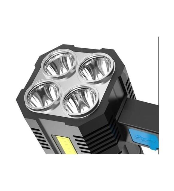 Usb Şarjlı 4lü Led El Feneri Su Geçirmez Kamp Lambası