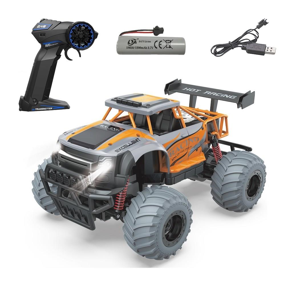 Uzaktan Kumandalı Full Fonksiyon 1:14 Şarjlı 2.4G Off-Road Araba Turuncu