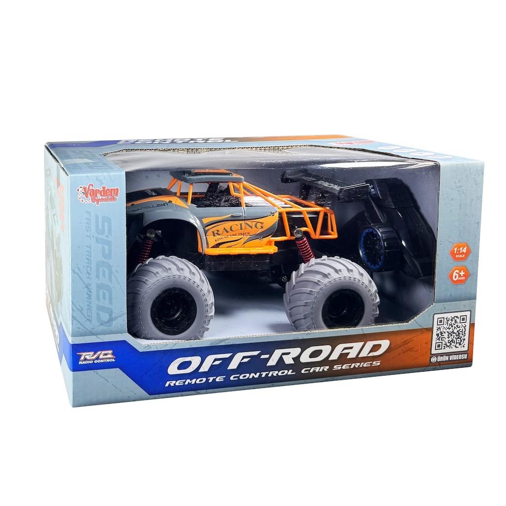 Uzaktan Kumandalı Full Fonksiyon 1:14 Şarjlı 2.4G Off-Road Araba Turuncu