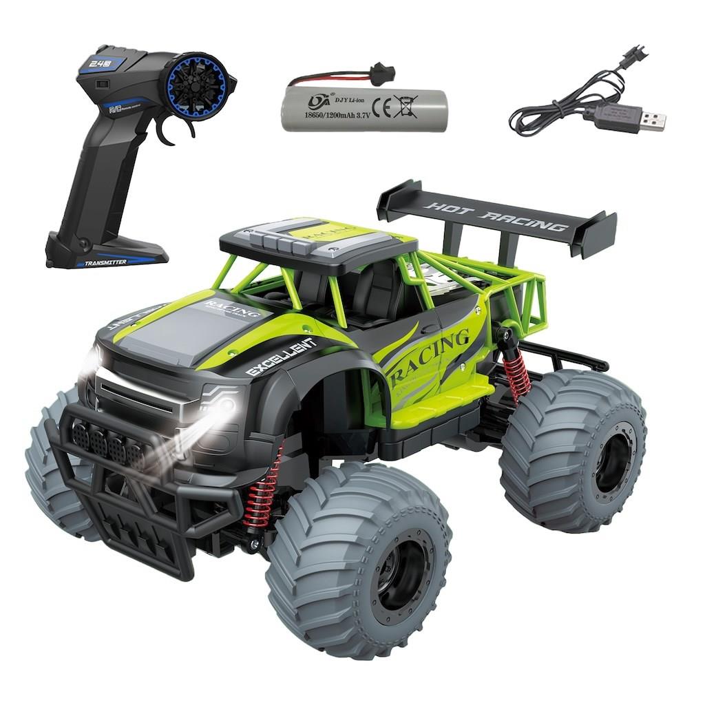 Uzaktan Kumandalı Full Fonksiyon 1:14 Şarjlı 2.4G Off-Road Araba Yeşil
