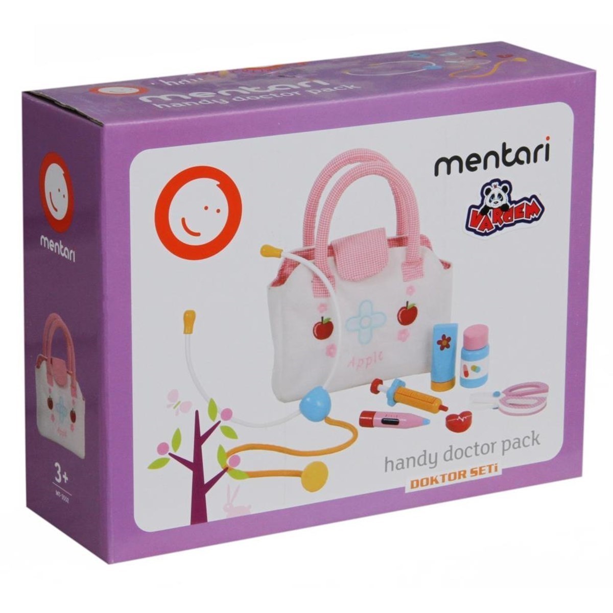 Vardem Mentari Eğitici Ahşap Çantalı Doktor Seti-MT-3552