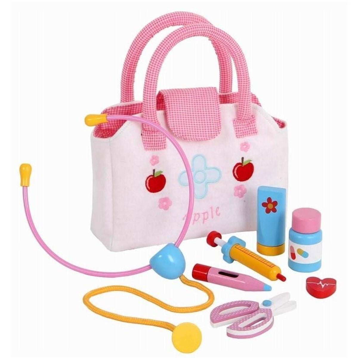 Vardem Mentari Eğitici Ahşap Çantalı Doktor Seti-MT-3552