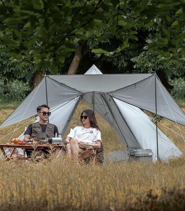 Wildland Ön Tenteli 2 Kapılı Mini Tipi 4 Kişilik Çadır Kamp Çadırı