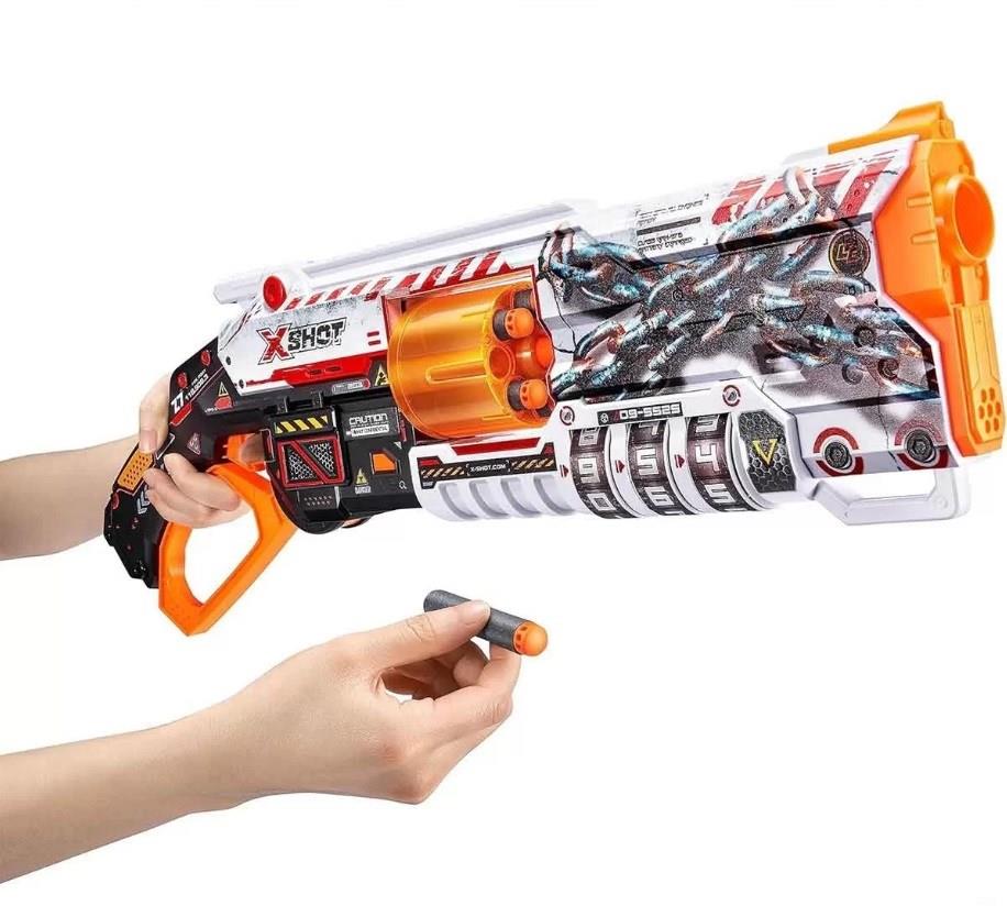 X-Shot Skins Lock Blaster 16 Dartlı Sünger Atan Oyuncak Silah