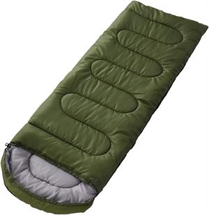 -5 Derece Uyku Tulumu 190 x 70 Cm Kamp Uyku Tulumu 1200 Gr Yeşil