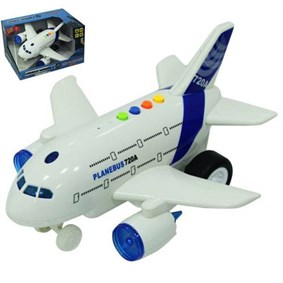 1:16 Planebus Pilli Uçak Sesli Işıklı Boeing Tipi 24 Cm