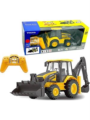 1:18 Uzaktan Kumandalı Volvo Kepçe Ful Fonksiyon Oyuncak İş Makinesi