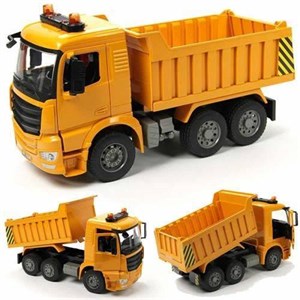 1:20 Kamyon Pilli Işıklı Sesli Damperli 35 Cm Oyuncak Kamyon