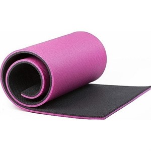 16 MM Pİlates Yoga Kamp Matı Taşıma Askılı Pembe Siyah
