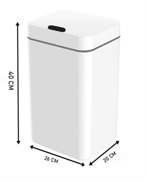 18 Litre Sensörlü Otomatik Çöp Kovası Ofis Mutfak Banyo Balkon Çöp Kovası