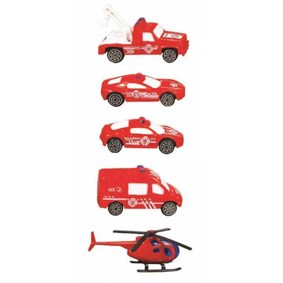 2 Üniteli İtfaiye Garaj Seti - 5 Araçlı
