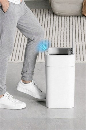 22 Litre Kızıl Ötesi Sensörlü Otomatik Çöp Kovası Ofis Mutfak Banyo Antibakteriyel Çöp Kovası