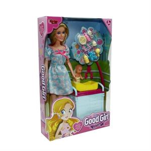 29cm Aksesuarlı Beşikli Bebek