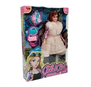 29cm Aksesuralı Kürklü Bebek