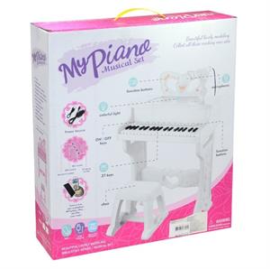 37 Tuşlu Mikrofonlu Tabureli Piano