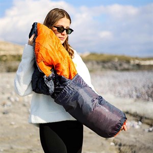 4 Mevsim Mumya Tip Uyku Tulumu -10°C Konforlu Kamp Uyku Tulumu Yıkanabilir TURUNCU