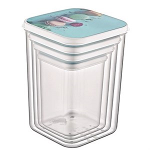 4lü Funbox Derin Saklama Kabı Erzak Saklama Kutu Seti