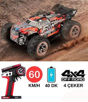 60 Km Hız Yapan Elektrikli Araba Uzaktan Kumandalı Led Işıklı 4X4 Off-road Arazi Aracı 