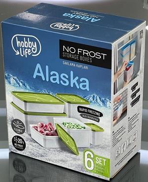 Alaska Derin Dondurcu Saklama Kabı 6lı Set