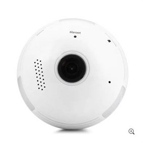 AngelEye KS-606 Panoromik Wifi Ampul Kamera Bebek Bakıcı Kamerası Cepten Takip