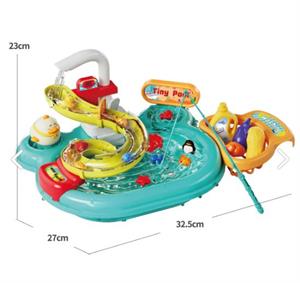 Aqua Park Çeşmeli Lavabo Balık Tutma Oyunu 3 Oyun Bir Arada