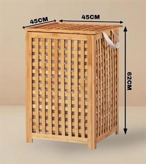 Bambu Kirli Çamaşır Sepeti Doğal Bambu Kirli Sepeti