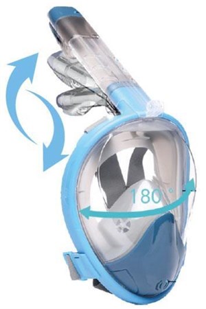 Bermuda 7208 Full Face Şnorkel Tam Yüz Dalış Maskesi Katlanabilir