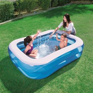 Bestway 12819 Şişme Havuz Dikdörtgen Aile Havuzu 211X132X46 Cm + Pompa