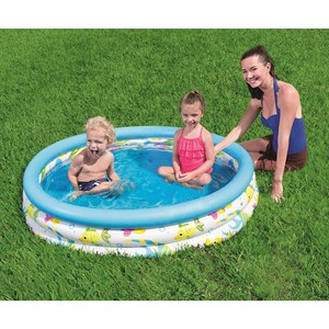 Bestway 51009 3 Halkalı Okyanus Desenli Şişme Havuz (122 x 25 cm)