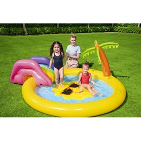 Bestway 53071 Şişme Ada Havuzu ve Kaydırağı