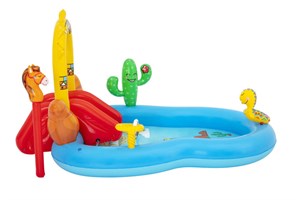 Bestway 53118 Wild West Kaydıraklı Fıskiyeli Aqua Park Şişme Havuz