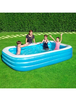 Bestway 54009 Jumbo Aile Havzu 305x183x56 Cm Dikdörtgen Büyük Şişme Havuz