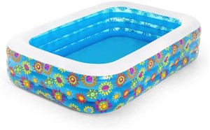Bestway 54120 Çiçek Desenli Aile Havuzu 229x152x56cm Şişme Havuz