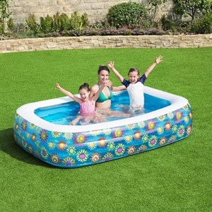 Bestway 54120 Çiçek Desenli Aile Havuzu 229x152x56cm Şişme Havuz